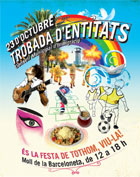 Cartell de la Trobada d'entitats d'immigraci a Barcelona