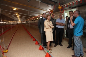 Moment de la visita al grup Sol Bertran