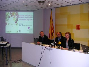 Un moment de l'acte d'ahir a Lleida