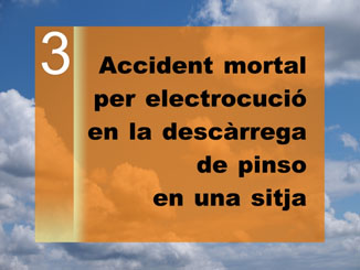 Electrocució amb línia elèctrica.