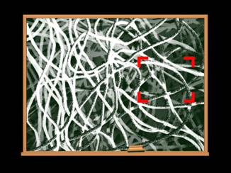 Imagen microscpica: fibras de fibrocemento.
