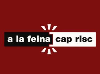 Logotipo A la feina cap risc.