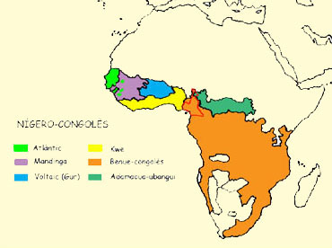 the Niger-Kordofanian family according to Greenberg's classification