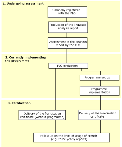 Figure 1. Certification process for companies of 50 ormore employees 