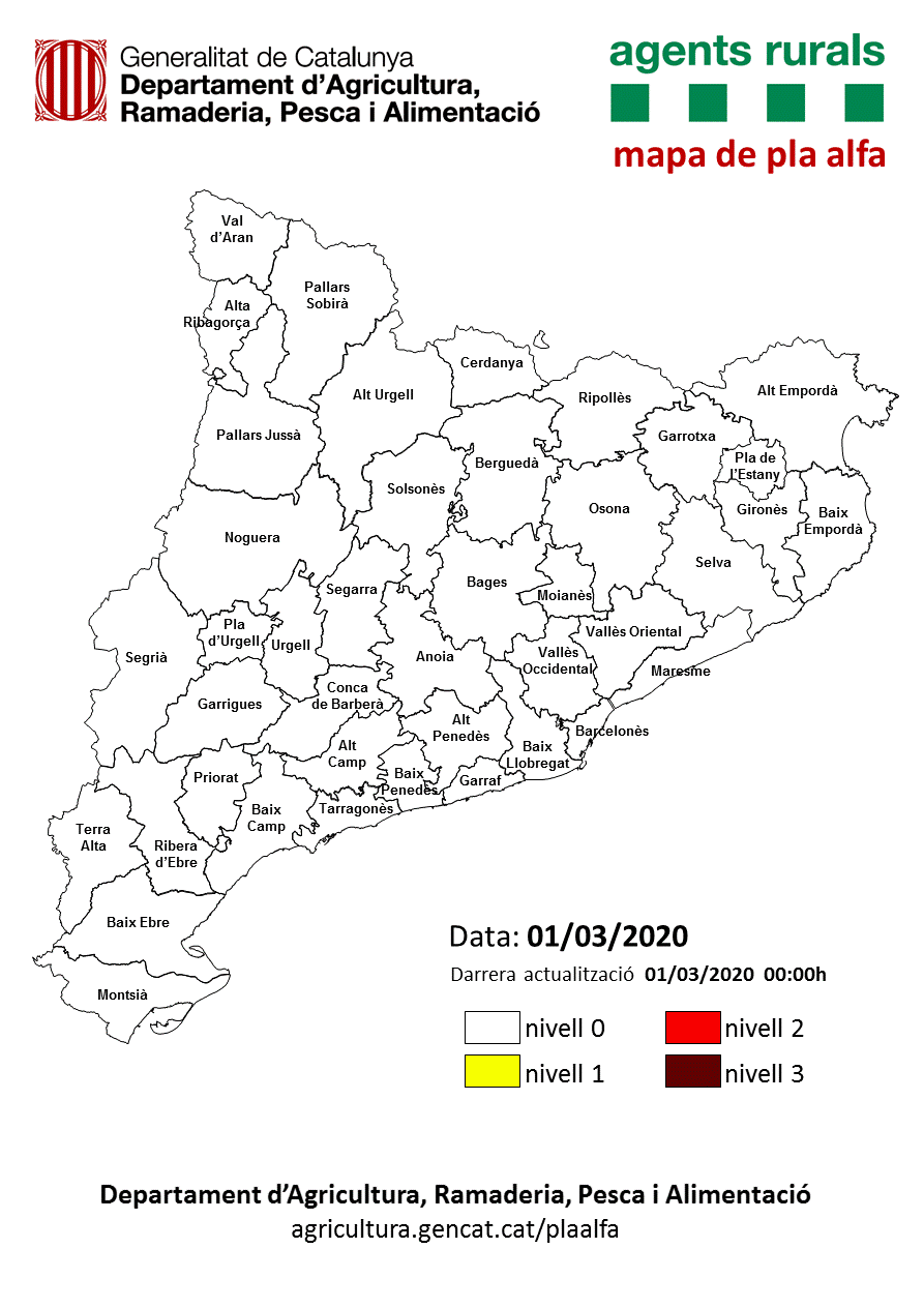 Mapa del Pla Alfa (dia en curs)