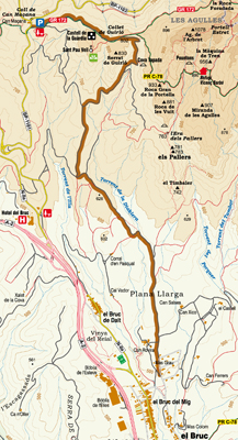 Mapa del itinerario
