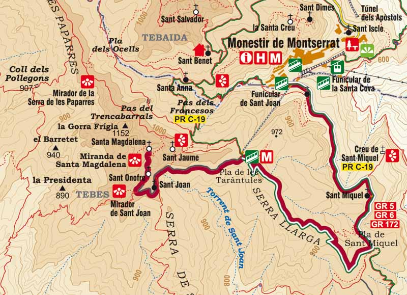 Mapa de l'itinerari