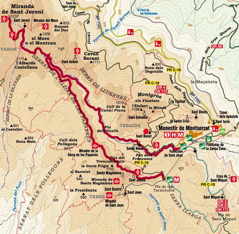 Mapa de l'itinerari