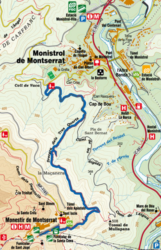 Mapa de l'itinerari