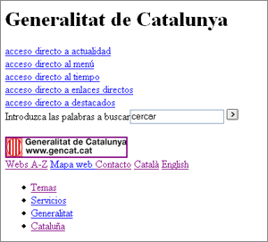 gencat sin estilos