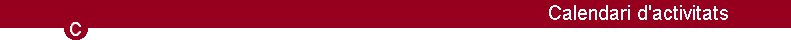 Calendari d'activitats