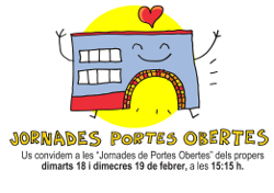 cartell sobre les portes obertes