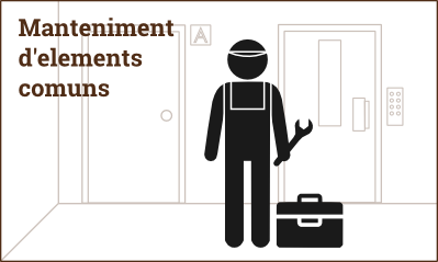 diapositiva amb el text: manteniment d'elements comuns'