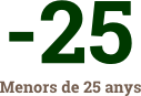 menors de 25 anys