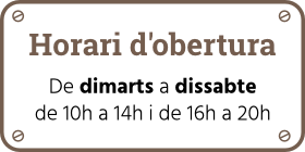 rètol d'horari d'obertura