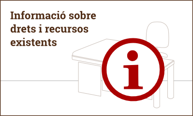 diapositiva amb el text informació sobre drets i recursos existents