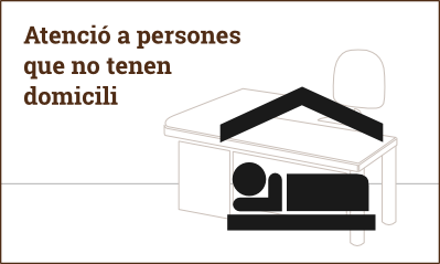 diapositiva amb el text atenció a les persones que no tenen domicili