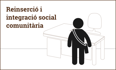 diapositiva amb el text reinserció i integració social comunitària