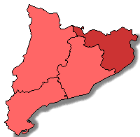 Mapa acolorit segons els resultats de la candidatura