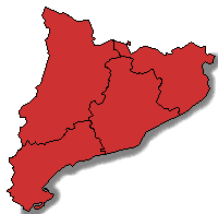 Mapa coloreado seg�n los resultados de la candidatura comparados con los resultados en la convocatoria anterior