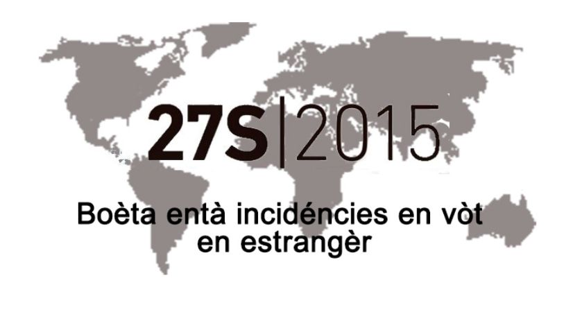 Auetz agut problmes ent votar en exterior eth 27S? Explicatz-mos-ac