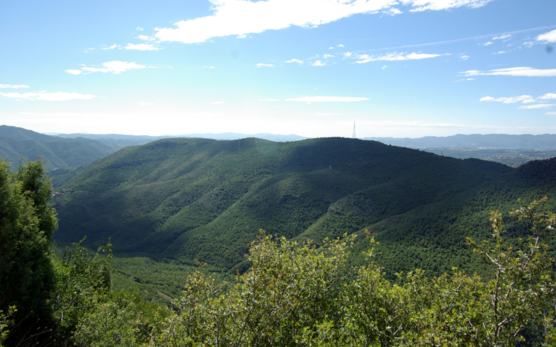 Vistas de la sierra de Rubi�